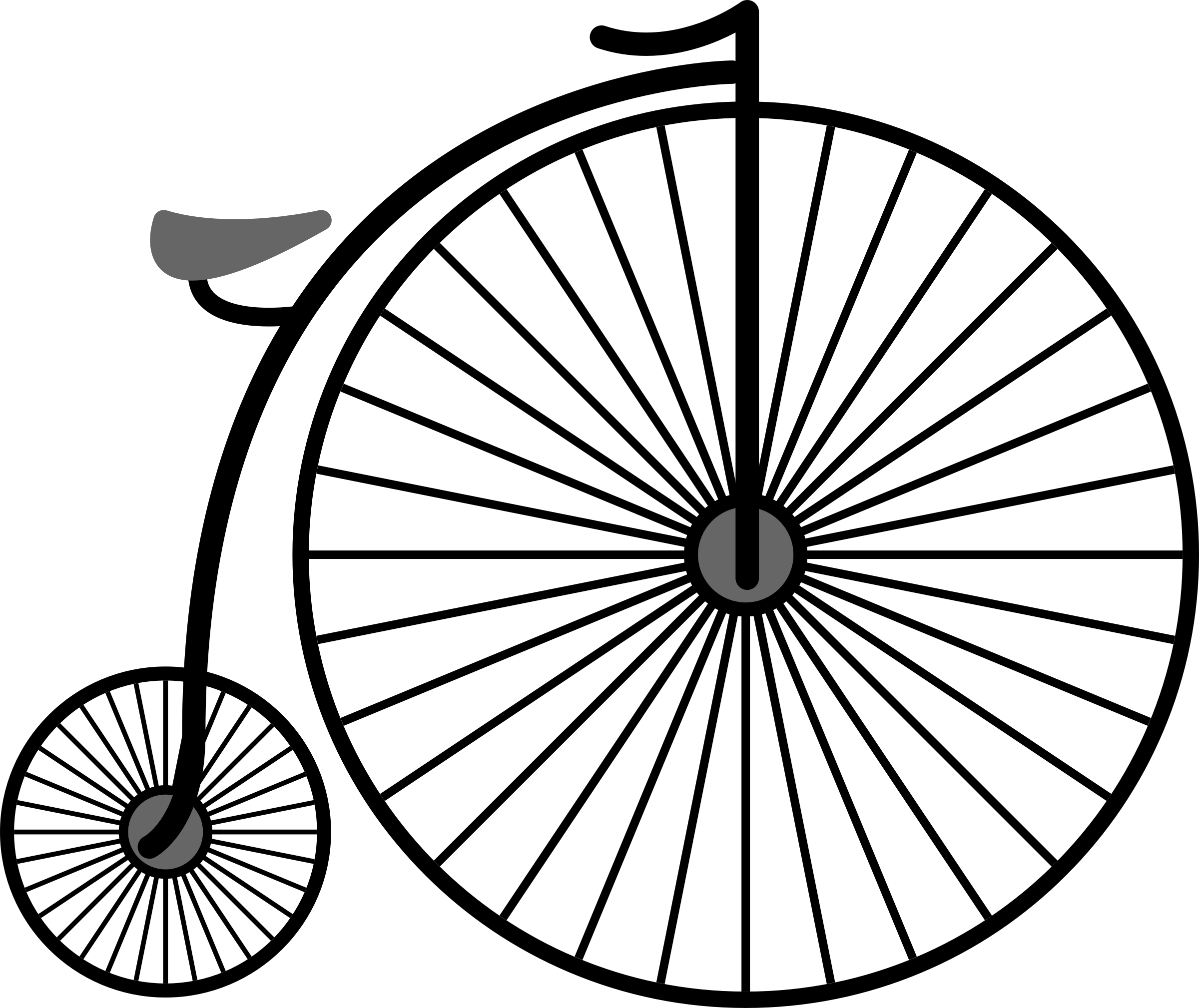2400x2018 Bike Clipart Penny Farthing