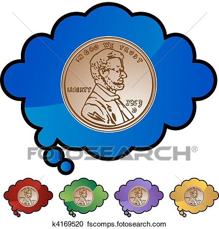 450x470 Clipart Of Penny K4169520