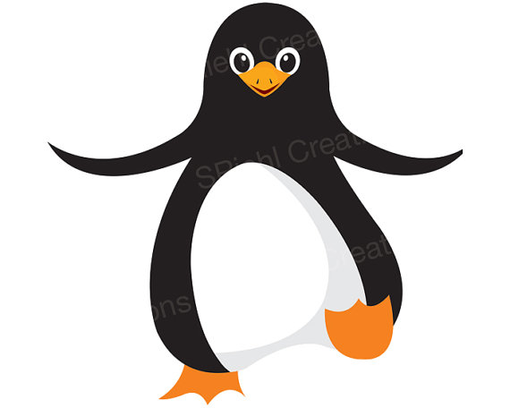 570x456 Penguin Clipart Dancing