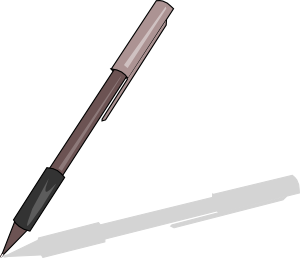 300x258 Grip Pen Clip Art