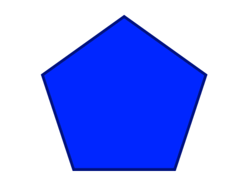 800x600 Pentagon Clipart Object