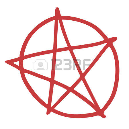 450x450 Pentagram Clipart Circle