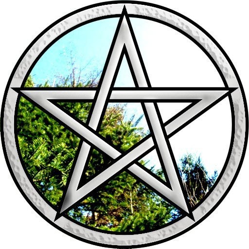 512x512 Pentagram Clipart Inverse