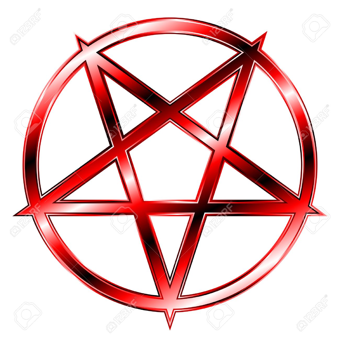 1300x1300 Red Pentagram Royalty Free Cliparts, Vectors, And Stock