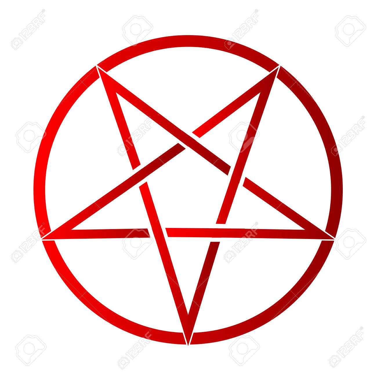 1300x1300 The Five Pointed Pentagram Over A White Background Royalty Free