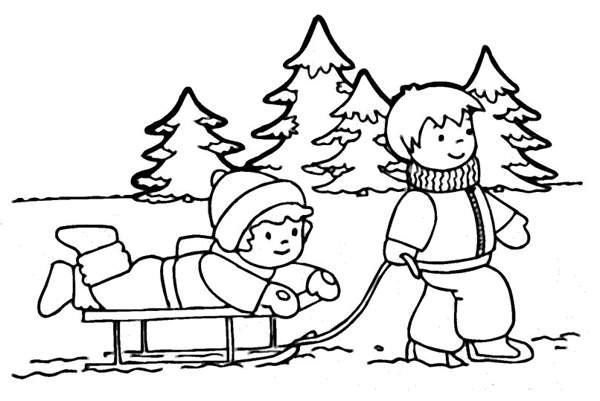 600x401 Winter Clipart Black And White Black And White Winter Clip Art