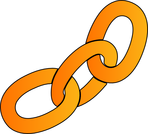 600x541 Orange Chain Clip Art