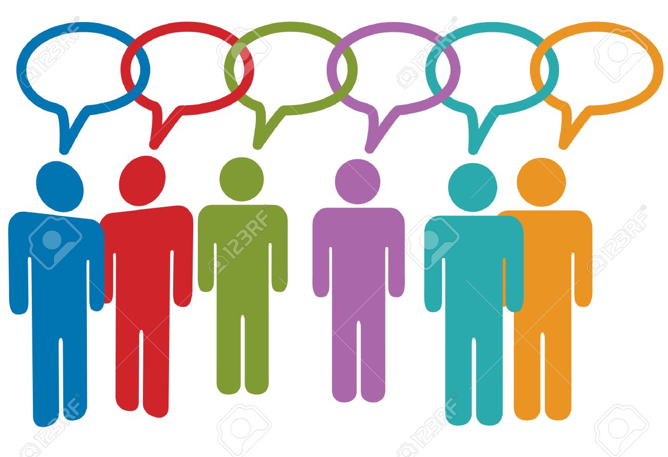 1300x891 Social Media People Talk In Speech Bubble Chain Of Links. Royalty