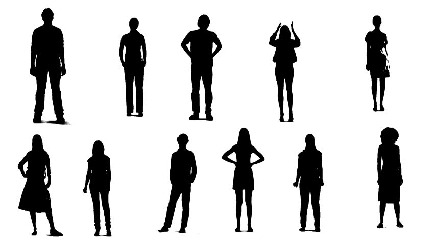 852x480 People Consultation Silhouette Stock Footage Video 344566
