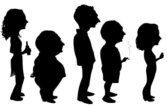 550x350 People Silhouette Clipart Many Interesting Cliparts