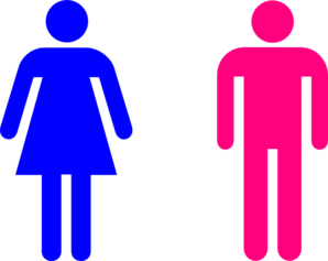 298x237 Pink People Blue Woman Clip Art