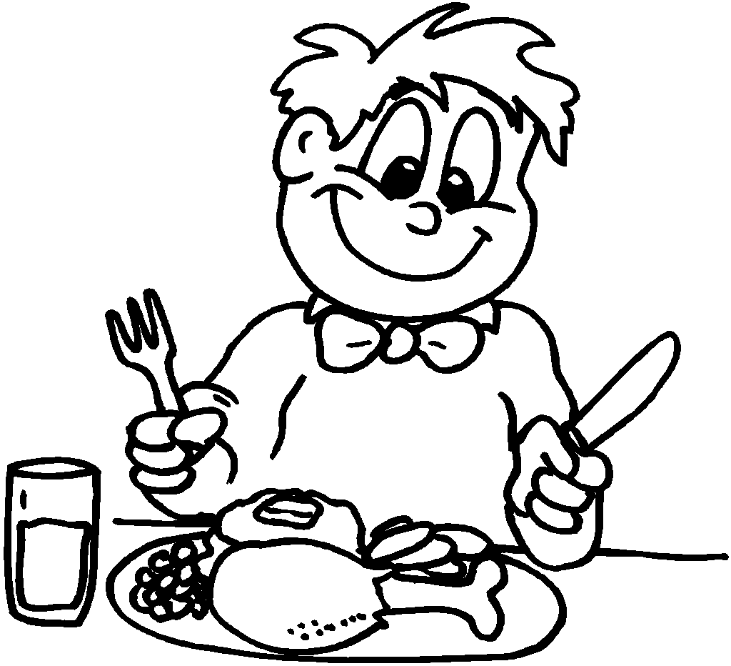 1024x932 Astonishing Eating Dinner Coloring Page With People Coloring Pages