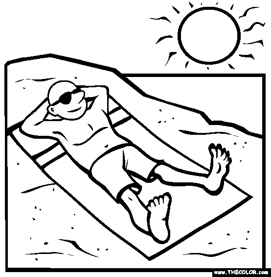 554x565 Beach Online Coloring Pages Page 1