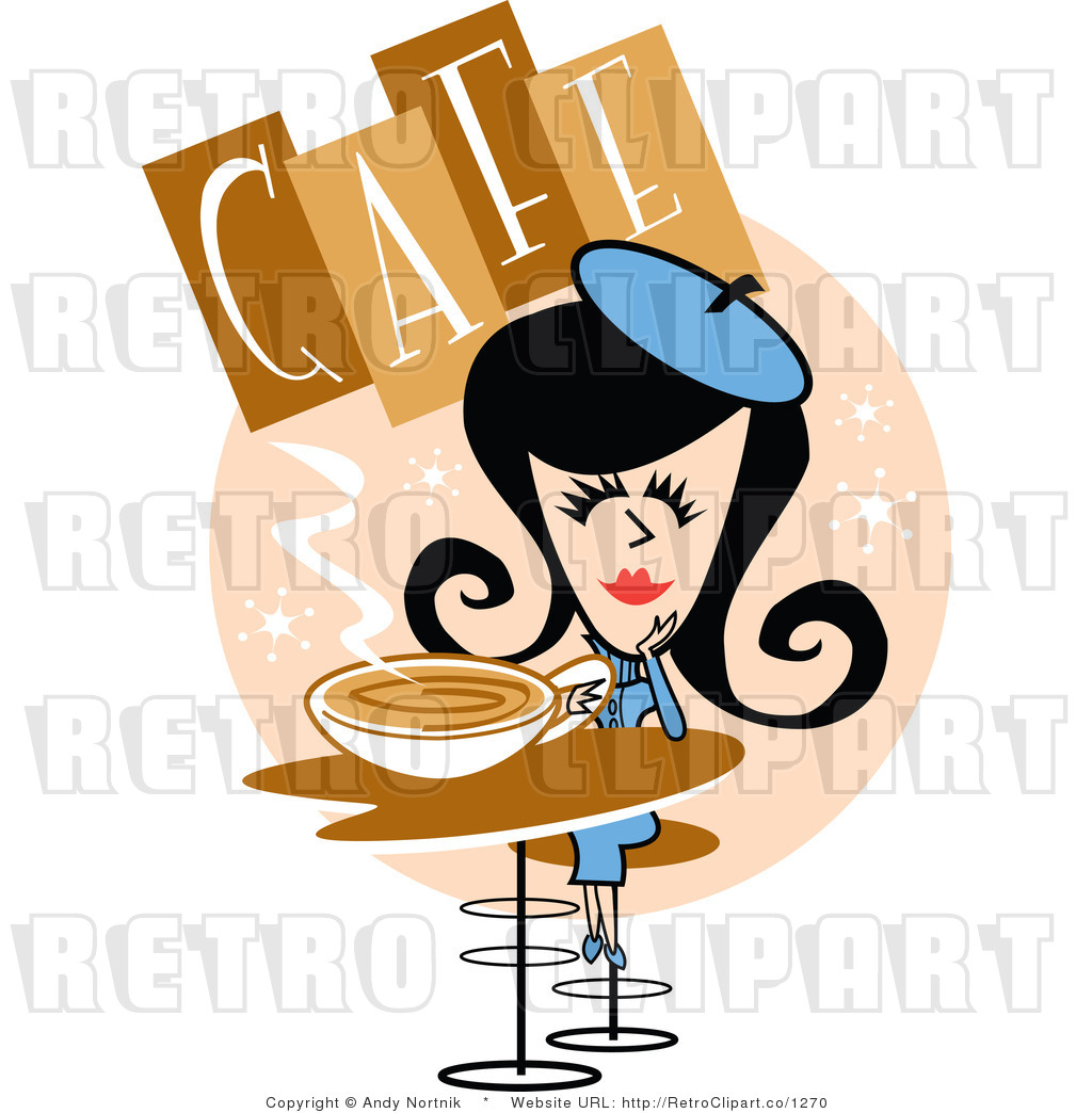 1024x1044 Girl Drinking Coffee Clipart