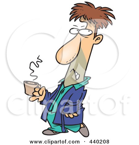 450x470 Royalty Free (Rf) Clip Art Illustration Of A Cartoon Tired Woman