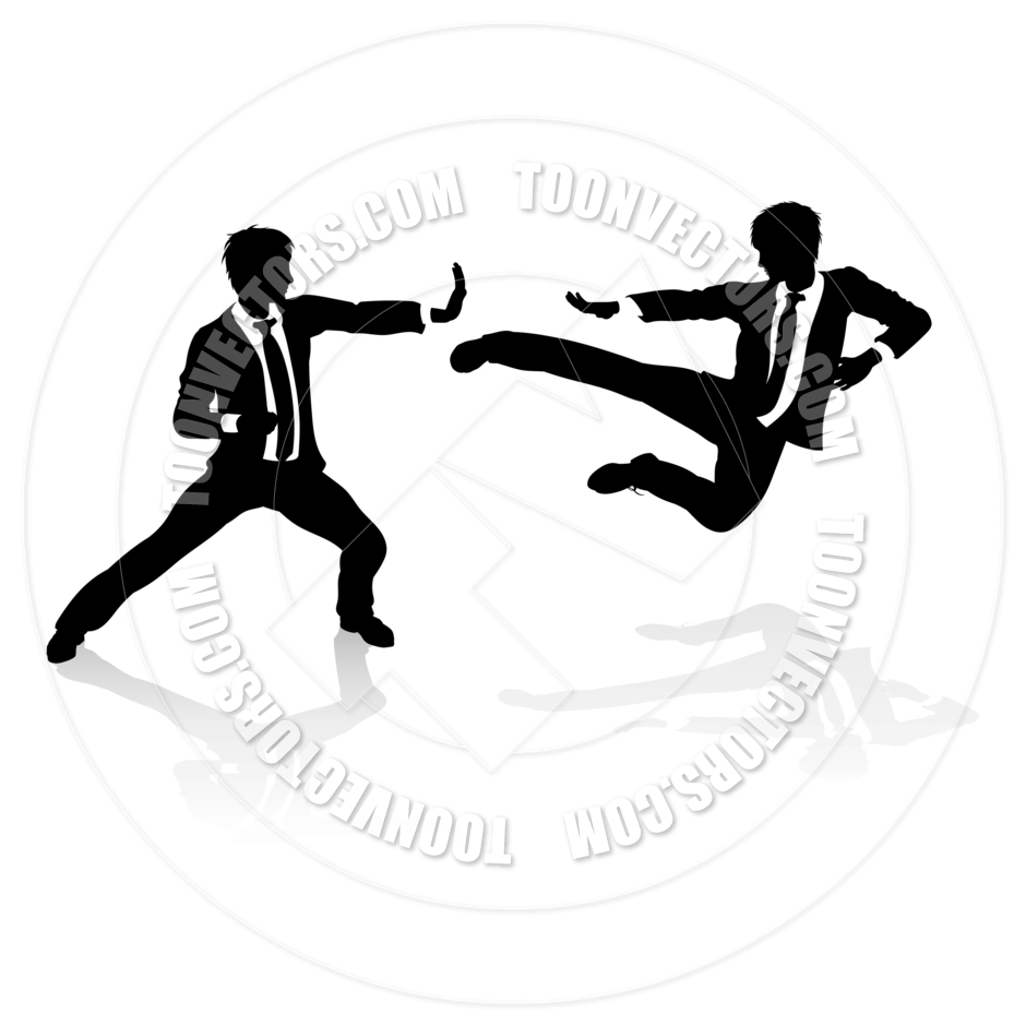 940x940 Business Competition Concept People Fighting By Geoimages Toon