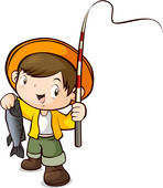 148x170 Clipart Of People, Summer, Hat, Fish, Fishing Rod, Sports