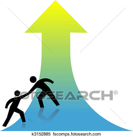 450x465 Clipart Of Help People Get Up Arrow Helping Hand K3152885