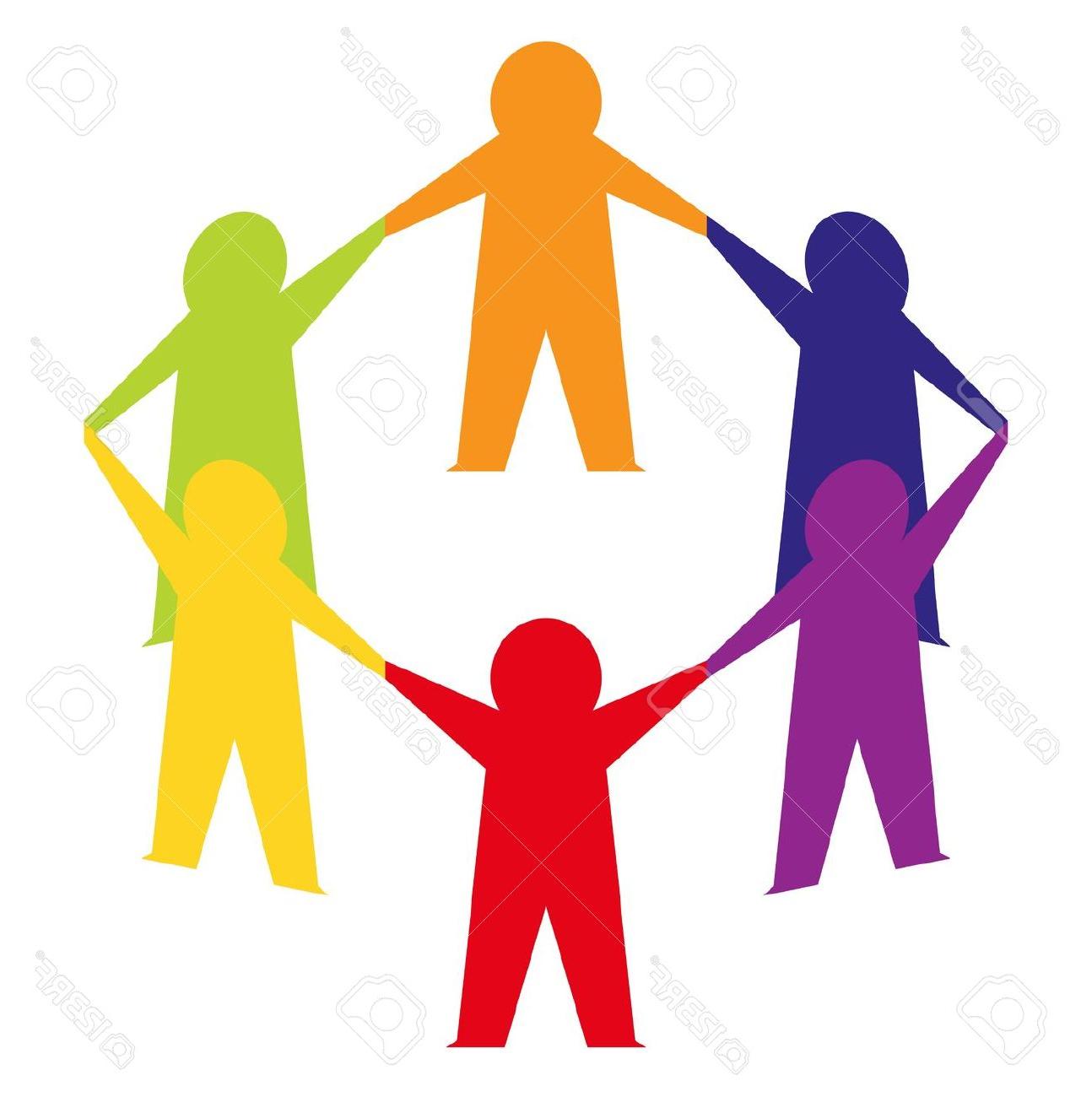 1294x1300 Unique People Team Paper Holding Hands Pictures