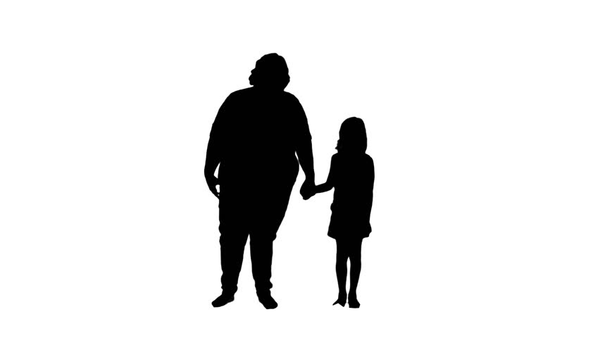 852x480 Mother And Daughter Hugging Silhouettes Stock Footage Video