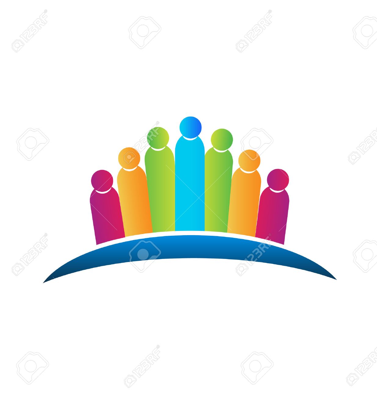 1235x1300 Teamwork People Hugging Concept Of Family Logo Vector Icon Royalty