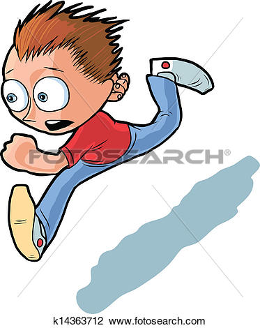 373x470 Running Away Clipart