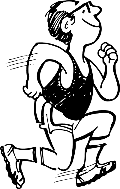 400x626 Person Running Clipart