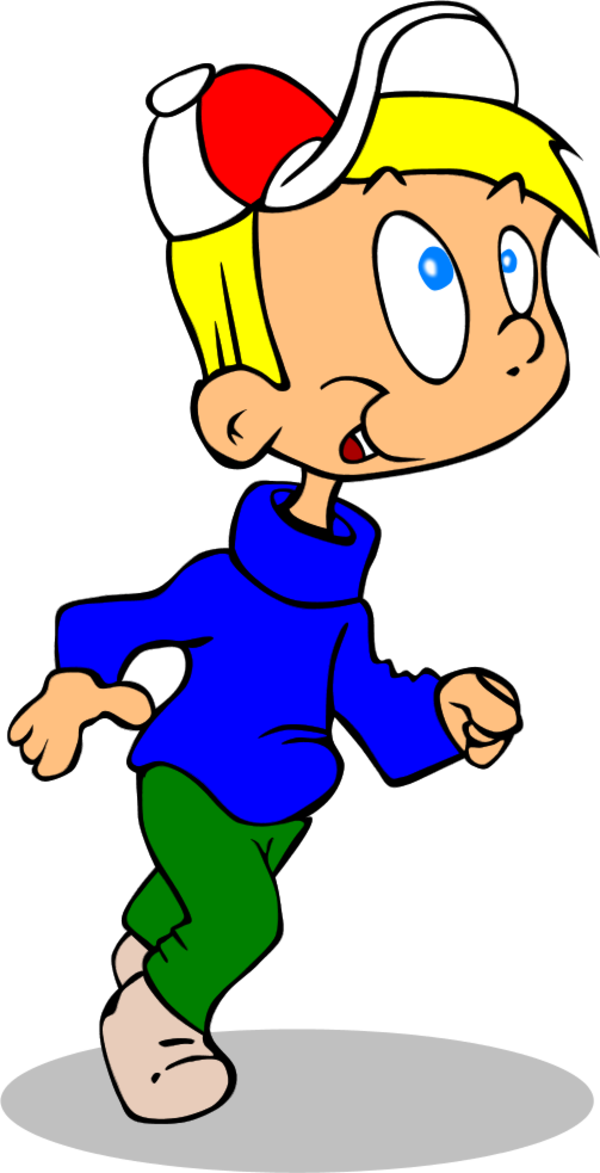 600x1173 Boy Running Vector Clip Art