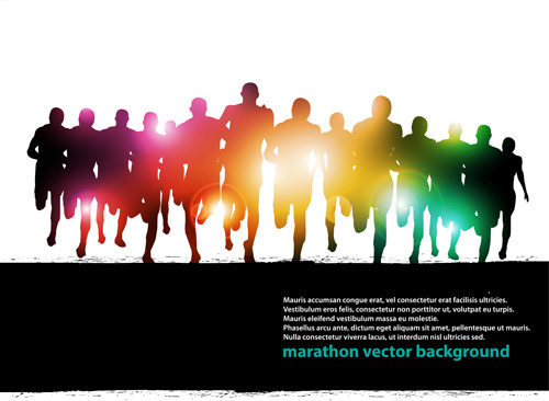 500x366 Free People Running Vector Free Vector Download (6,129 Free Vector