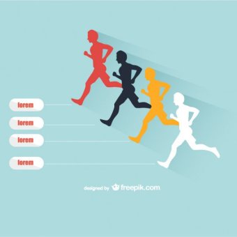 340x340 Running Silhouette Vectors Download Free Vector Art