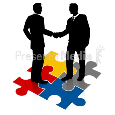 400x400 Businessmen Shake Hands Puzzle