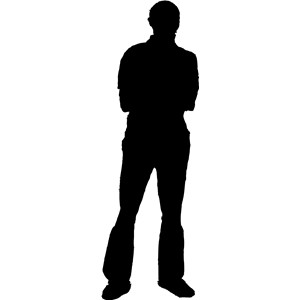 300x300 Silhouette Of A Person Clipart