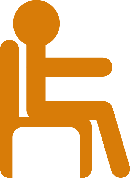 438x599 Person In Chair Clip Art Free Vector 4vector