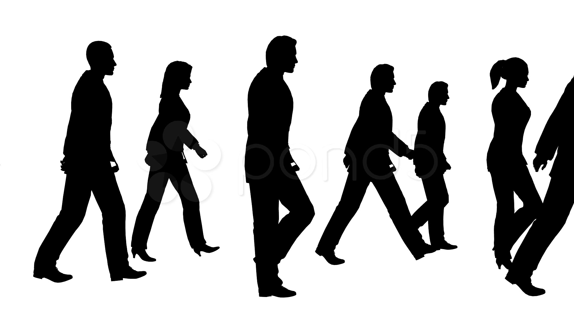 1920x1080 People Walking ~ Stock Video Footage