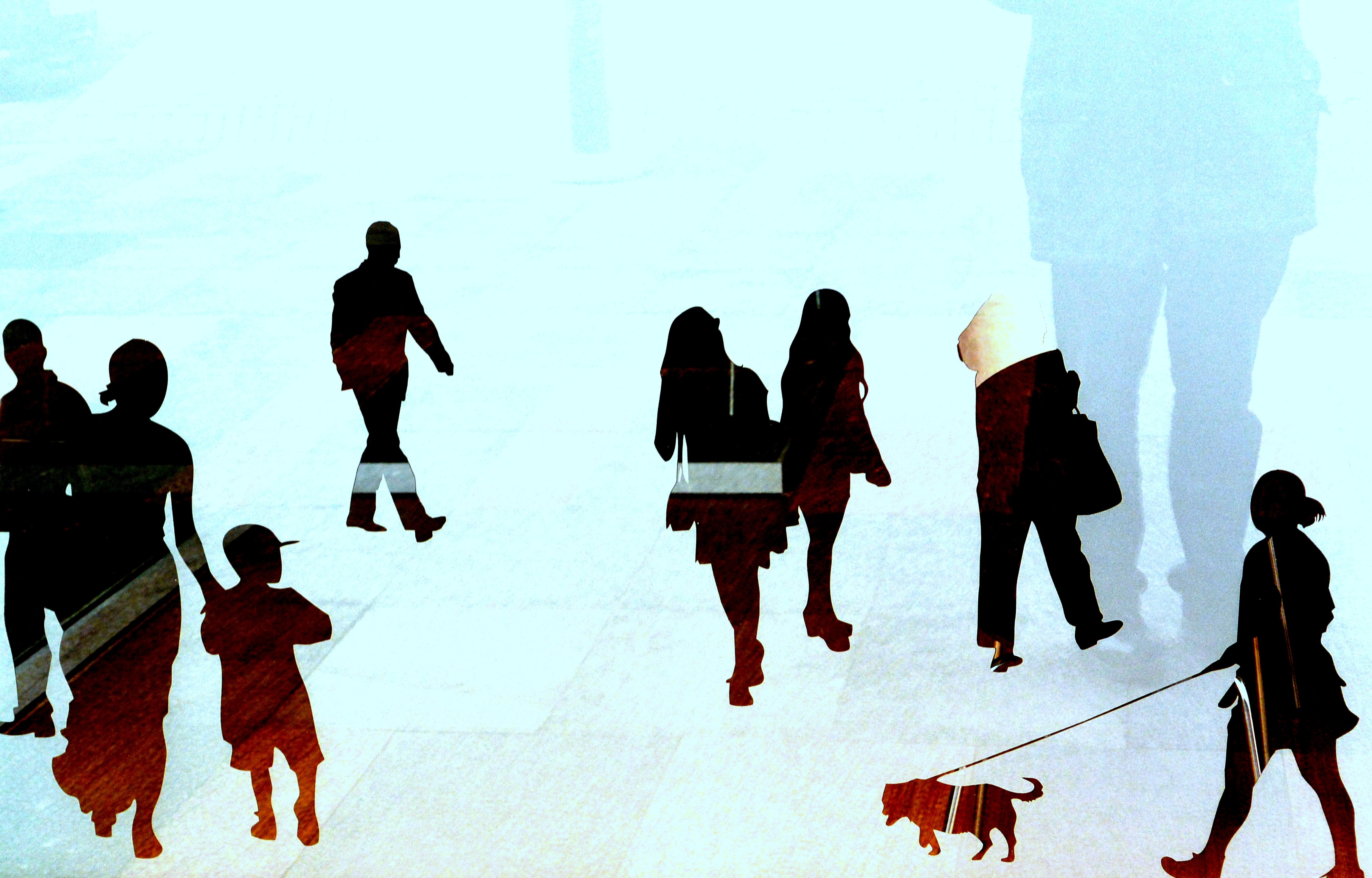 4604x2947 People Walking Graphics Free Image Peakpx