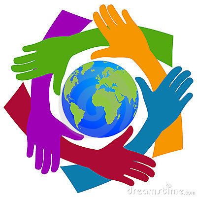 400x400 Globe Clipart Working Together