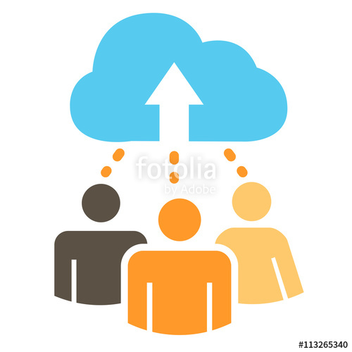 500x500 People Working Together To Fund Different Online Ideas With Money