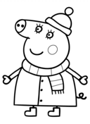 128x176 Peppa Pig Coloring Pages Free Coloring Pages
