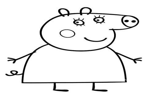 476x333 Pig Coloring Sheet Page Image Clipart Images