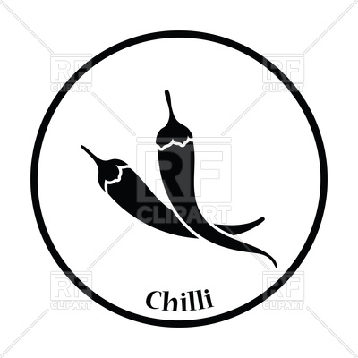 400x400 Chili Pepper Icon Royalty Free Vector Clip Art Image