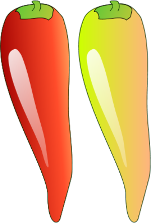 300x444 Chili Pepper Vector Clip Art Image