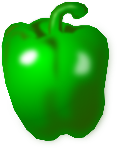 474x599 Green Pepper Clip Art