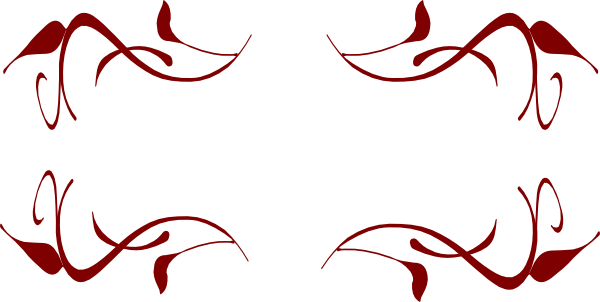 600x302 Swirl Border Clip Art