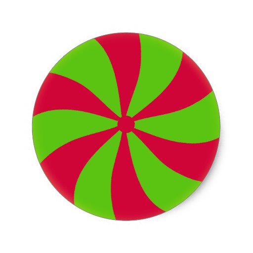 512x512 Red And Green Peppermint Candy Clipart