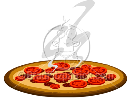432x324 Cartoon Pizza Clipart Picture Royalty Free Pizza Clip Art Licensing.