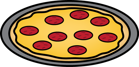 450x219 Pepperoni Pizza On A Pan Clip Art