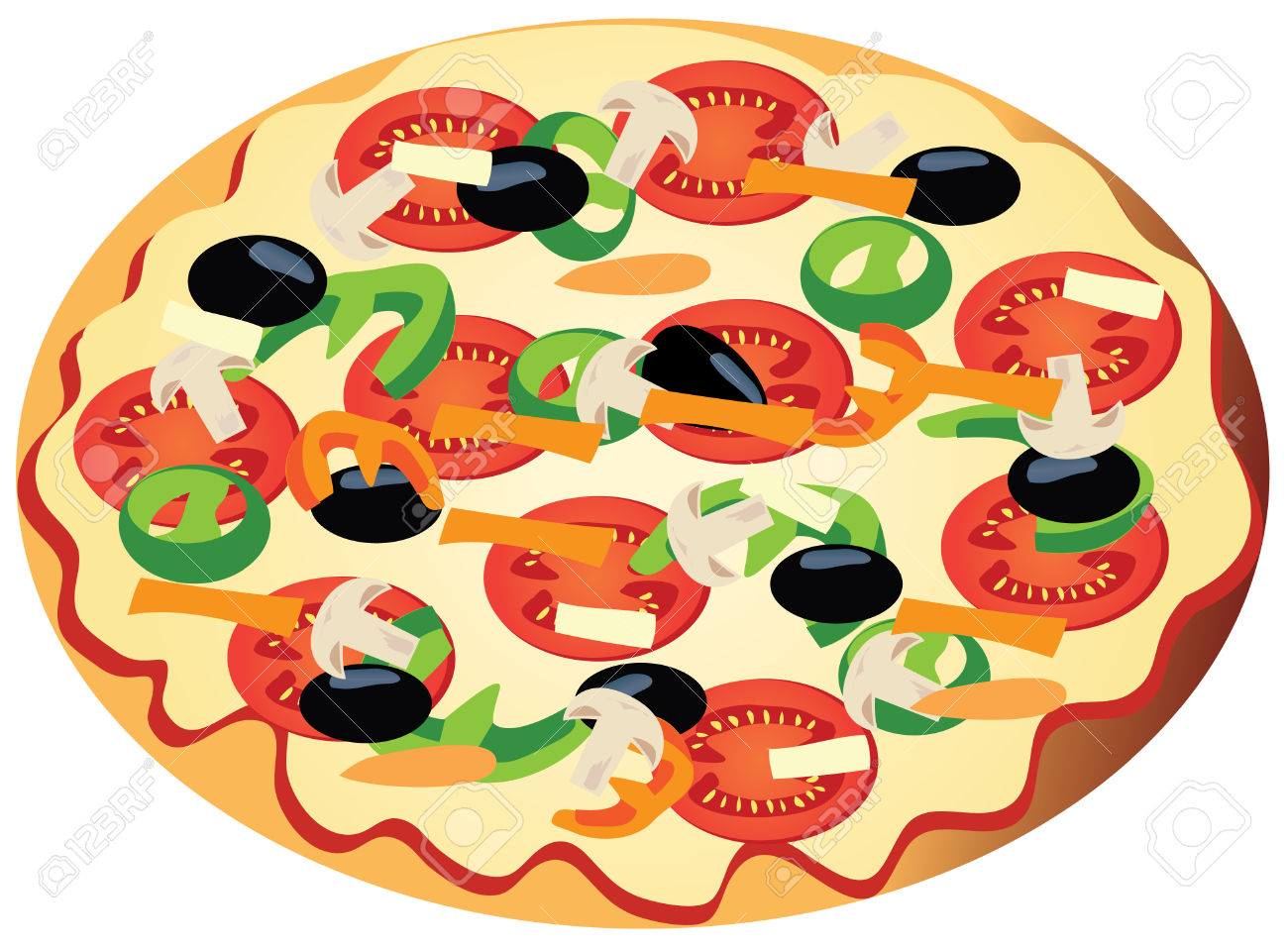 1300x957 Pizza Clipart Salad
