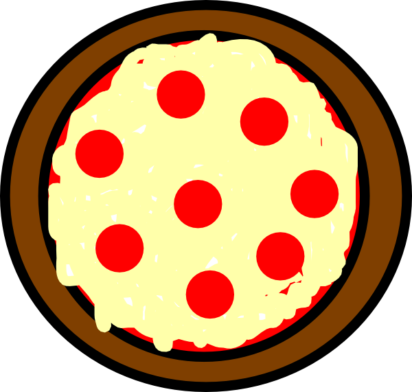 600x571 Whole Chesse Pepperoni Pizza Clipart