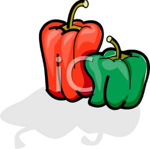 300x297 Art Image A Red And Green Bell Pepper