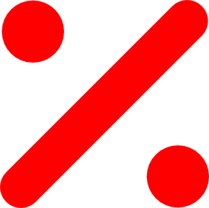300x299 Percentage Clip Art